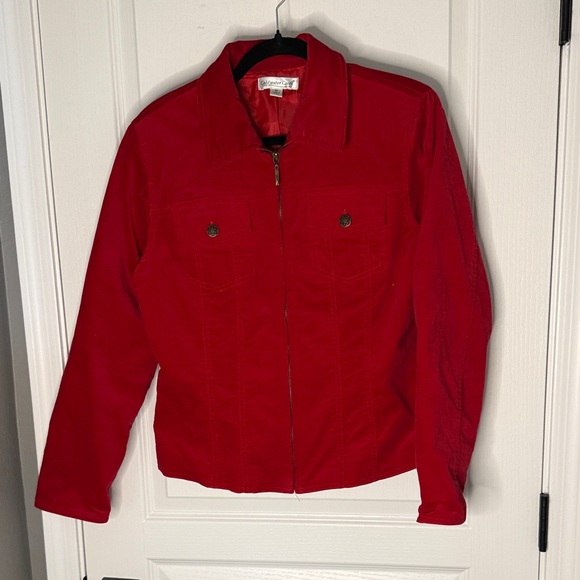Coldwater Creek Jackets & Blazers - Coldwater Creek Vibrant Red Shirt Jacket